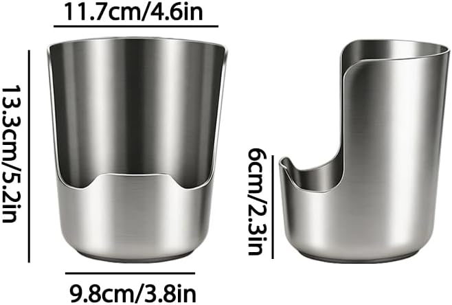 Stainless Steel Utensil Holder and Spoon Rest for Kitchen Counter，