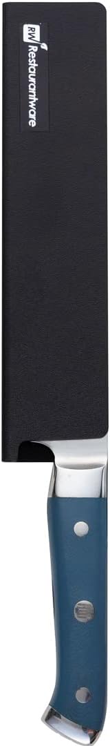 Restaurantware-Sensei 8.5 x 2 Inch Knife Sleeve, 1 Knife Protector - Fits Santoku and Chef's Knife, Felt Lining, Black Plastic Knife Blade Guard, Durable, Cut-Proof