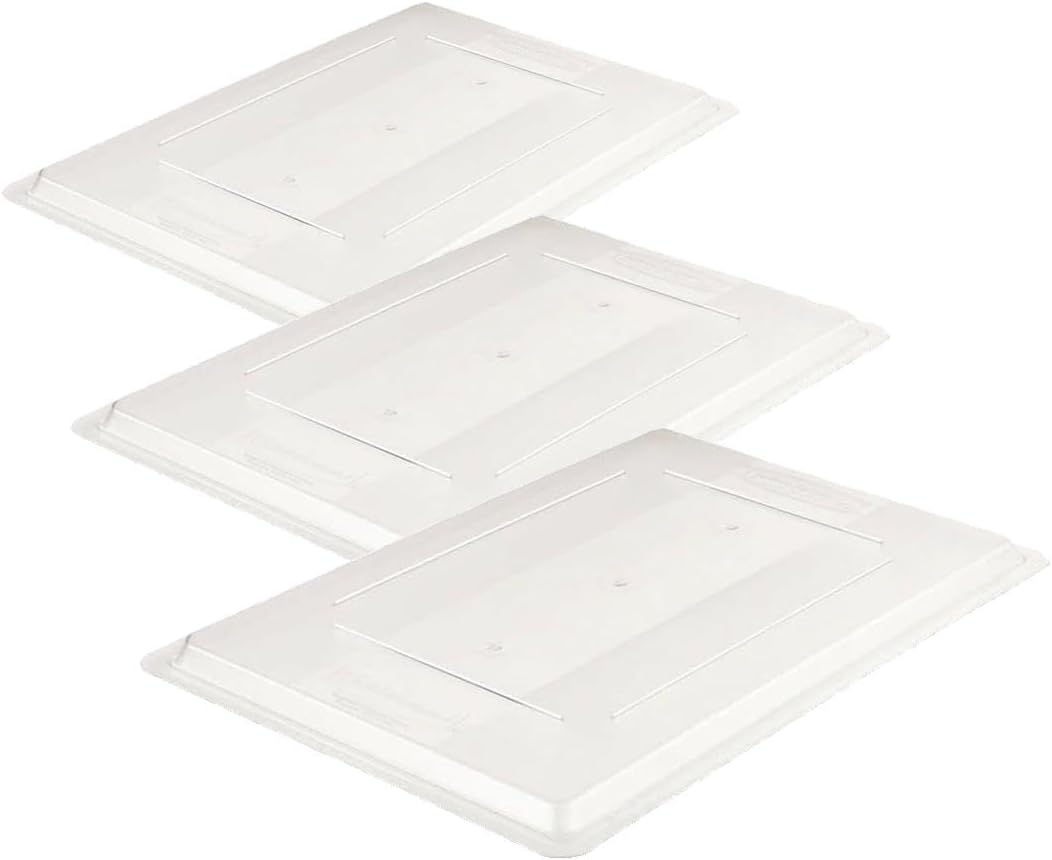 Rubbermaid Commercial Products Polycarbonate Food Storage Box/Tote, 2 Gallon, Clear, for Restaurant/Kitchen/Cafeteria
