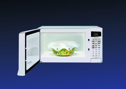 Microwave Spatter Screen, Reusable, Non-Stick Mesh, Folds Flat, 13 Inch Splatter Guard, BPA Free, Tested Food Contact Safe, Made in the USA. Red Beads