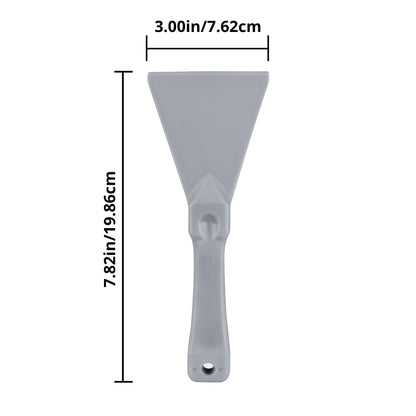 SPARTA Polypropylene Scraper Tool Food Safe Scraper for Removing Caked-On Residue in Commercial Kitchens, Plastic, 7.82 x 3 Inches, White