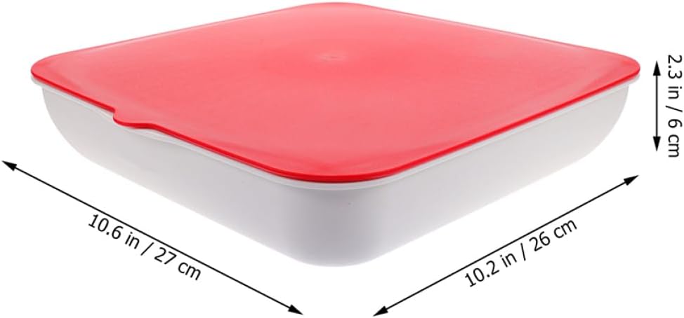 2-piece Snack Tray Organizer Divided Serving Tray Lid Fruit Plate Storage Box for Nuts Snack Plates Veggie