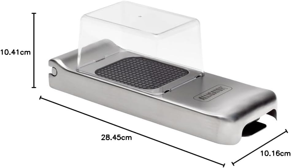 Alligator Vegetable Chopper with Container | Food, Salad, Veggie Dicer, Manual Onion Chopper Vegetable Cutter | 3 Stainless Steel Blades Included | Perfect for Kitchen Prep
