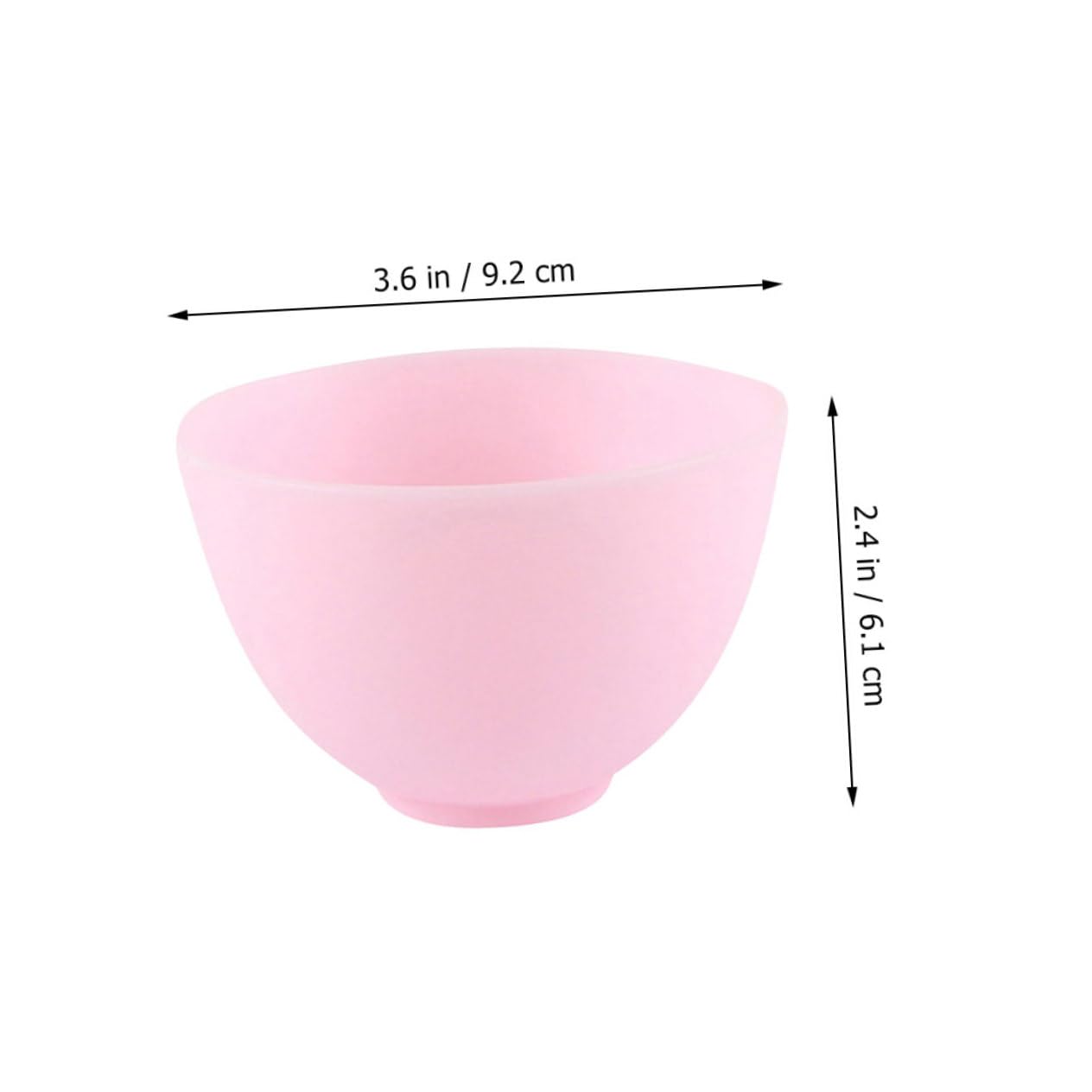 Didiseaon Silicone Mask Mixing Bowl Set 5pcs Facial Mask Mixing Bowl Spa Supplies Non-slip Easy to Clean