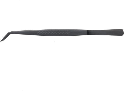 Mercer Culinary 18-8 Stainless Steel Chef Plating Tongs, Offset Tip, 6-1/2 Inch