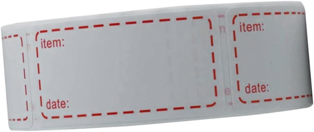 STOBOK 3rolls Eco-Friendly Kitchen Food Date Stickers Non-Toxic Labels for Containers Pantry Expiration Dates