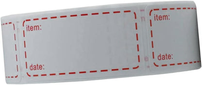 STOBOK 3rolls Eco-Friendly Kitchen Food Date Stickers Non-Toxic Labels for Containers Pantry Expiration Dates