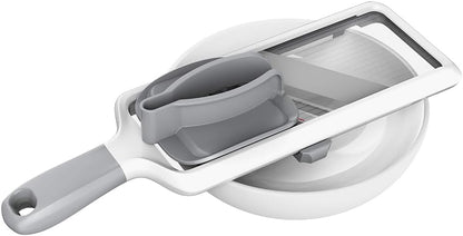 ZKIRON Safety Hand Guard for Mandoline Slicers – Ergonomic, Non-Slip Grip, Durable for Smooth and Safe Slicing of Fruits & Vegetables (Gray)
