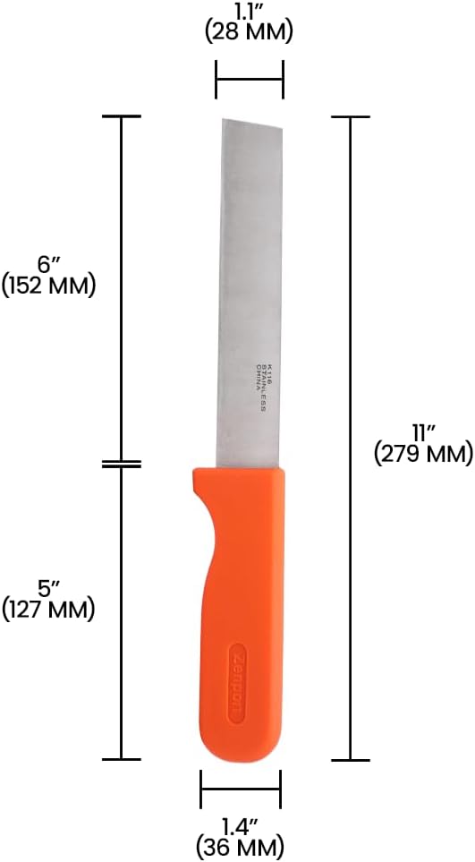 Zenport Crop Harvest Knife, Lettuce Trimmer, 7.25-Inch Blade