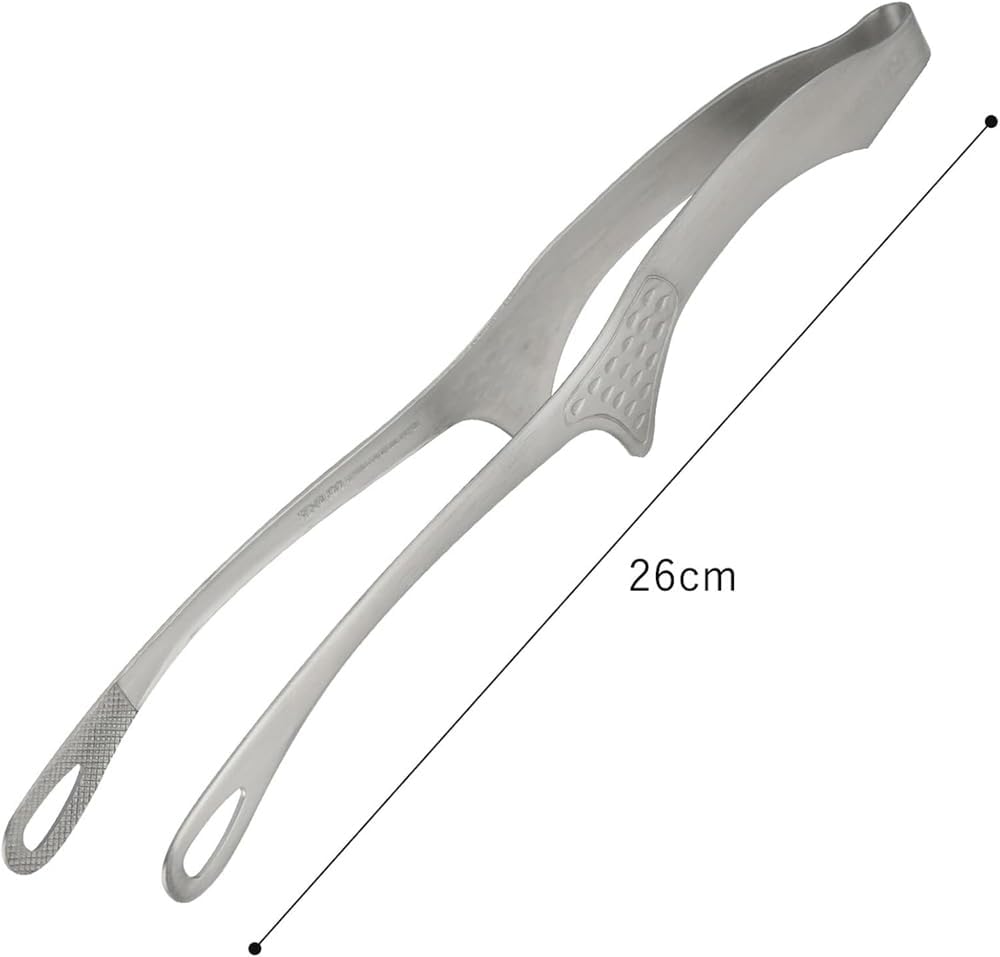 Shimomura 42497 Smart Kitchen Tongs, Large with Floating Tips, No Dirt, Made in Japan, Easy to Grab, Outdoor, Dishwasher Safe, Yakiniku, Fried Food, Total Length 10.2 inches (26 cm), Nippon Chopsticks