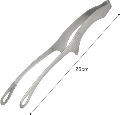 Shimomura 42497 Smart Kitchen Tongs, Large with Floating Tips, No Dirt, Made in Japan, Easy to Grab, Outdoor, Dishwasher Safe, Yakiniku, Fried Food, Total Length 10.2 inches (26 cm), Nippon Chopsticks