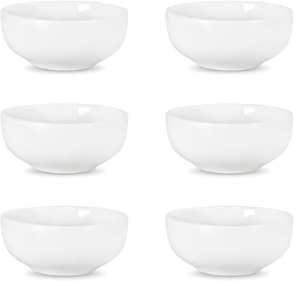 Selamica Ceramic 2.6 OZ Soy Sauce Dish, Set of 6, Matte Black