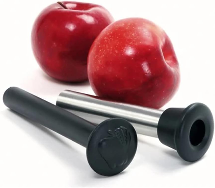 Norpro Stainless Steel Apple Corer with Plunger, 10 IN, Silver