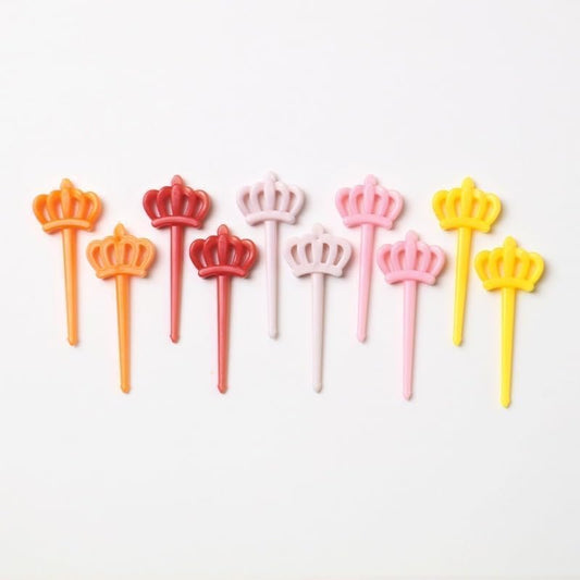 10 Pcs Multi-Color Cute Animal Fruit Toothpicks, Fun Bento Picks Set, Food Picks for Kids,School Lunch Accessories for Kids, Fruit Food Toothpicks, Lunch Bento Box Picks for Toddler Bar Tools