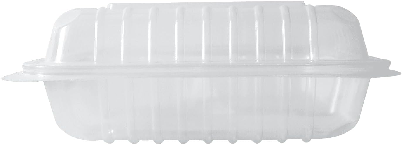 Karat FP-HC99PP-3CU 9"X 9" PP Hinged Containers 3 Compartment - (Case of 200)