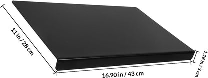 TOYANDONA Non-slip Acrylic Cutting Board 43x28cm Black 3mm Kitchen Chopping Mat for Fruits, Vegetables, and Meat Food Preparation