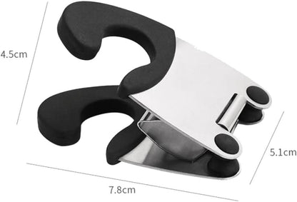 Stainless Steel Pot Clip Spoon Holder 2 Piece Kitchen Utensil Rest