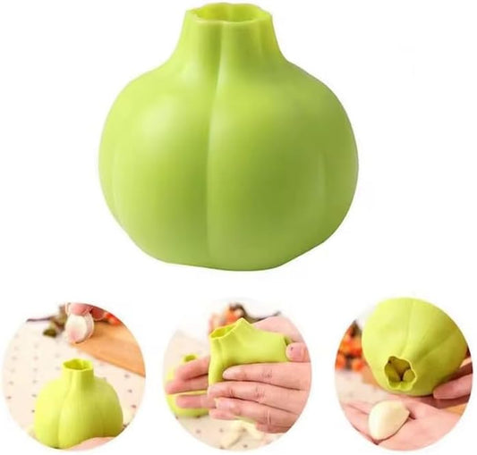 Silicone Garlic Peeler, Lime Green Kitchen Tool, Easy Roll Hand Peeling Tube for Fresh Peeled Cloves