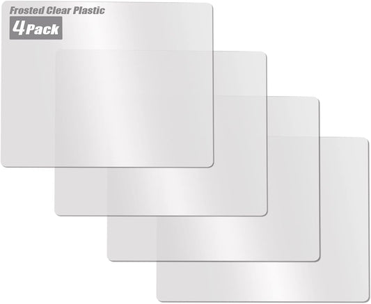 Fotouzy Flexible Plastic Cutting Boards for Kitchen, 4 Translucent Colors Cutting Mats 15 x 12 In, BPA-Free, Non-Porous, Dishwasher Safe, Set of 4