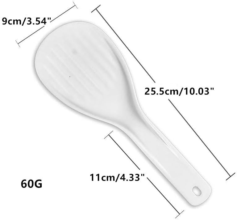 Extra Large Non Stick Plastic Rice Paddle Spatula, 10.03"（25.5cm） Long, 1 pcs per case