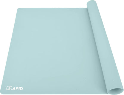 Sapid Extra Large Silicone Sheet for Crafts, Thick Silicone Jewelry Casting Mats, Nonstick Nonslip Silicon Mat for Epoxy Resin, Art Painting, Heat- Resistance Counter Mat (20"×27.9", Dark Gray)