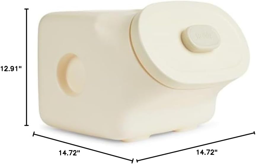 Reddy by Petco White Airtight Food Storage Container for Dogs Medium 25 lbs.