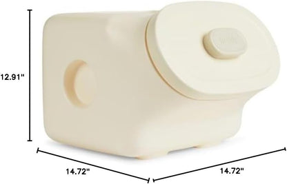 Reddy by Petco White Airtight Food Storage Container for Dogs Medium 25 lbs.