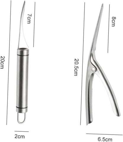 Shrimp Deveiner Tool and Peeler Set Multifunctional Shrimp Deveining Tool