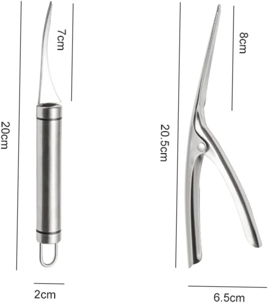 Shrimp Deveiner Tool and Peeler Set Multifunctional Shrimp Deveining Tool