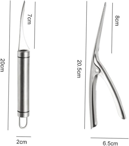 Shrimp Deveiner Tool and Peeler Set Multifunctional Shrimp Deveining Tool