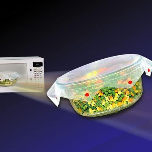 Microwave Spatter Screen, Reusable, Non-Stick Mesh, Folds Flat, 13 Inch Splatter Guard, BPA Free, Tested Food Contact Safe, Made in the USA. Red Beads
