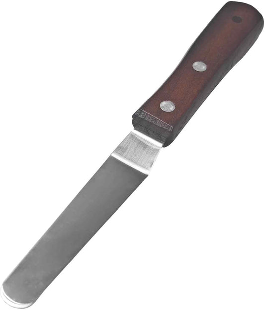 Offset Spatula, 4 Inch Stainless Steel Blade with Wood Handle for Cake Decorating and Icing