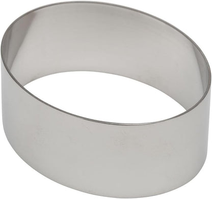 Ateco Oval Stainless Steel Form, 3.13 by 1.38-Inches High