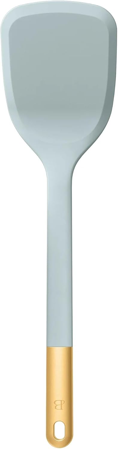 6 Piece Silicone Kitchen Utensil Set with Holder, Heat Resistant Cooking Tools, Nonstick Safe Spatula Spoon Turner Set with Ceramic Storage Crock