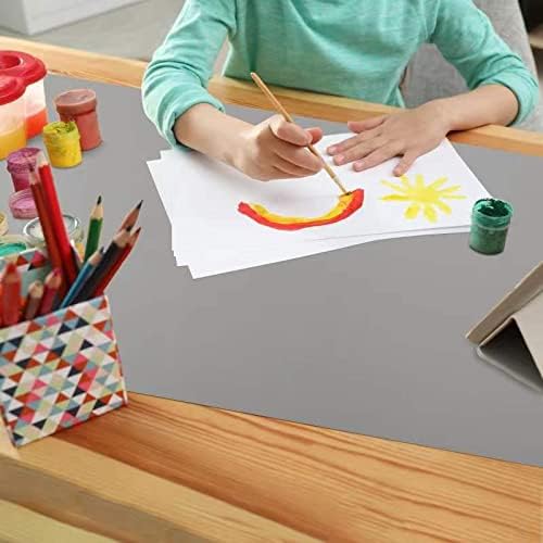 Silicone Mat Heat Resistant Mats for Countertop, Large Silicone Mats for Crafts Kitchen Counter Workbench Table protector, Size 36x24 inches Thick 2mm,Rolled Package,Light Blue