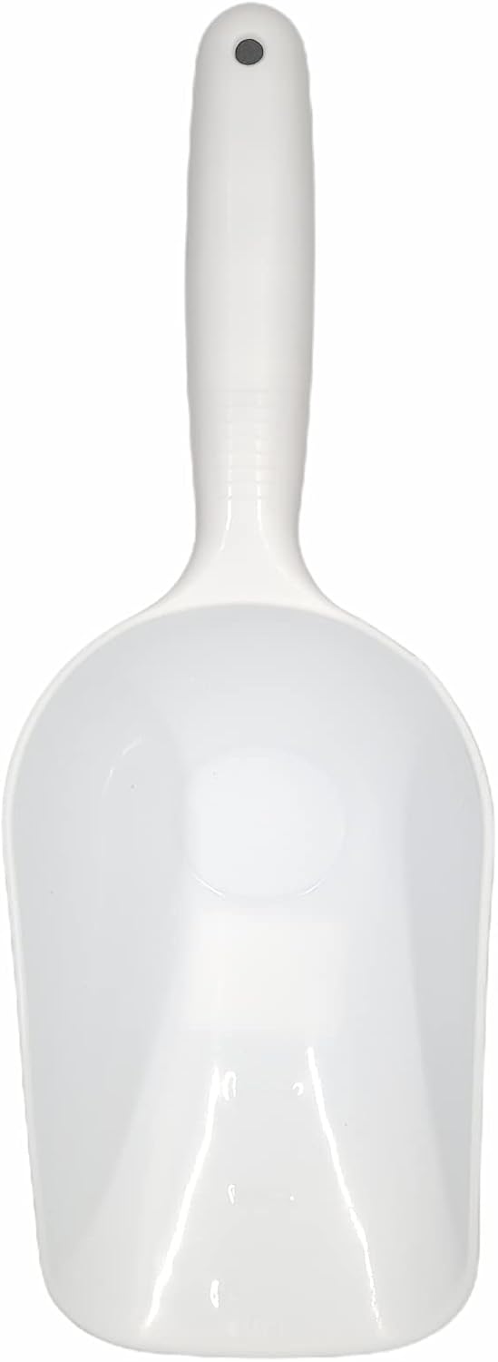 Handy Housewares Jumbo Plastic Scoop - 12" Large Food Scoop for Flour, Sugar, Cereal, Pet Food, Gardening