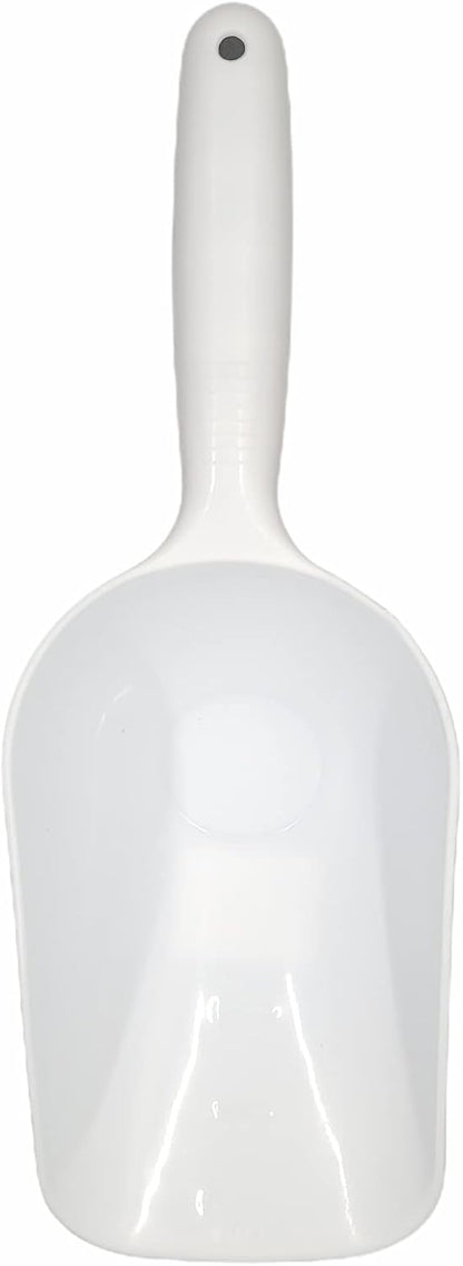 Handy Housewares Jumbo Plastic Scoop - 12" Large Food Scoop for Flour, Sugar, Cereal, Pet Food, Gardening
