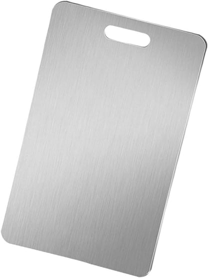 Yardwe Chopping Board for Home Double-sided Cutting Mat Stainless Steel Xxl Size Easy to Clean
