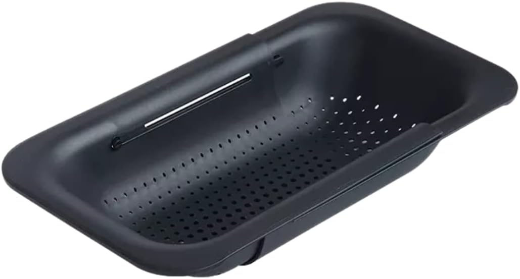 Collapsible Multi-purpose Colander - Over the sink strainer basket - Wash, Drain and Dry - Extendable 14.5-19.5 in -Teal