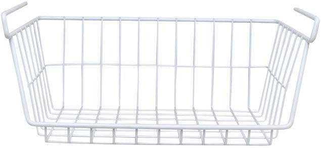 Whitmor Wire Stackable Basket, White