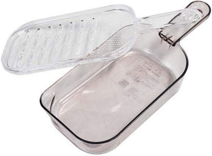 JapanBargain, Japanese Plastic Zester Grater – Multi-Purpose Coarse/Fine Condiment Grater with Container for Ginger and Wasabi, Made in Japan