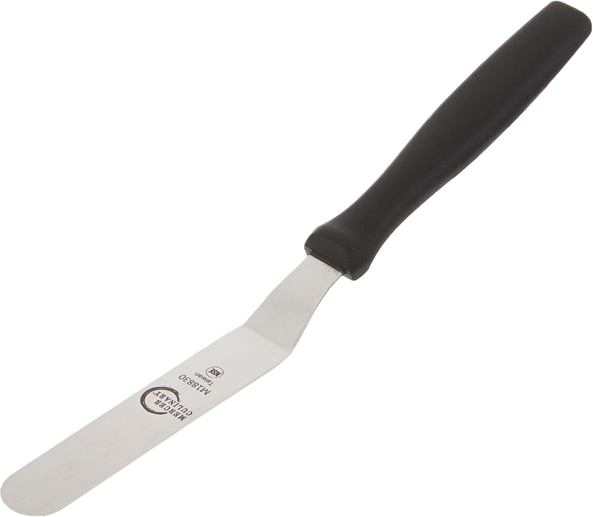 Mercer Culinary Offset Spatula, 4.5 Inch, Stainless Steel,Black