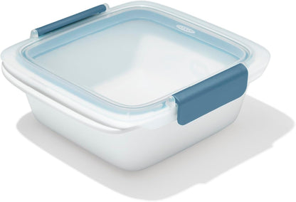OXO Good Grips Prep & Go Snack & Dip Container, Snack Fuss-Free on the Move, Leakproof Reusable Small Meal Food Storage and Lid, Food Containers with Lids, Snack Organizer, 1.6 Cups/0.4 L
