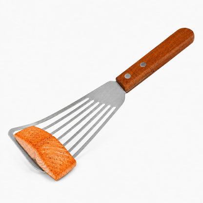Maine Man Silicone Fish Spatula, Non-Stick Angled Turner, For Delicate Foods, Draining Liquids, And Everyday Cooking