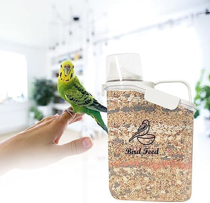 Dog Food Storage Container Airtight Portable Dog Food Container with Handled Lid and Pour Spout,Food Storage for Dog Dry Food Small Pet Food Container with Measuring Cup for Home, Travel,2.8L