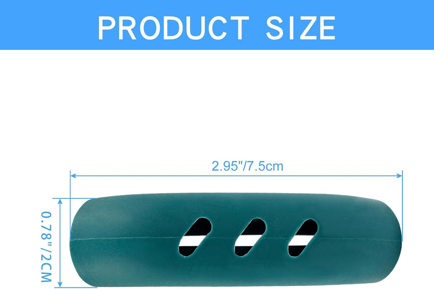 6 Pack Silicagel Pot Handle Covers 3 Inch Lid Handle Covers Green Handle Holder Grip Heat Insulation Handle Cover for Pan,Pot