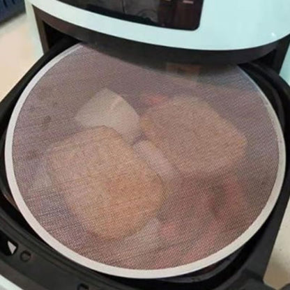 Amosfun 6 Inch Square Air Fryer Splatter Screen Oilproof Mesh Accessories Grease Splash Guard for Kitchen Cooking