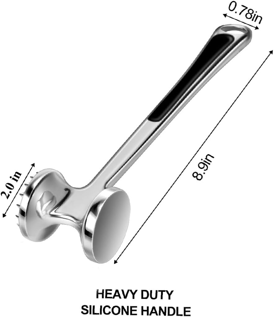 Meat Tenderizer Hammer Mallet Tool Pounder For Steak Beef Poultry
