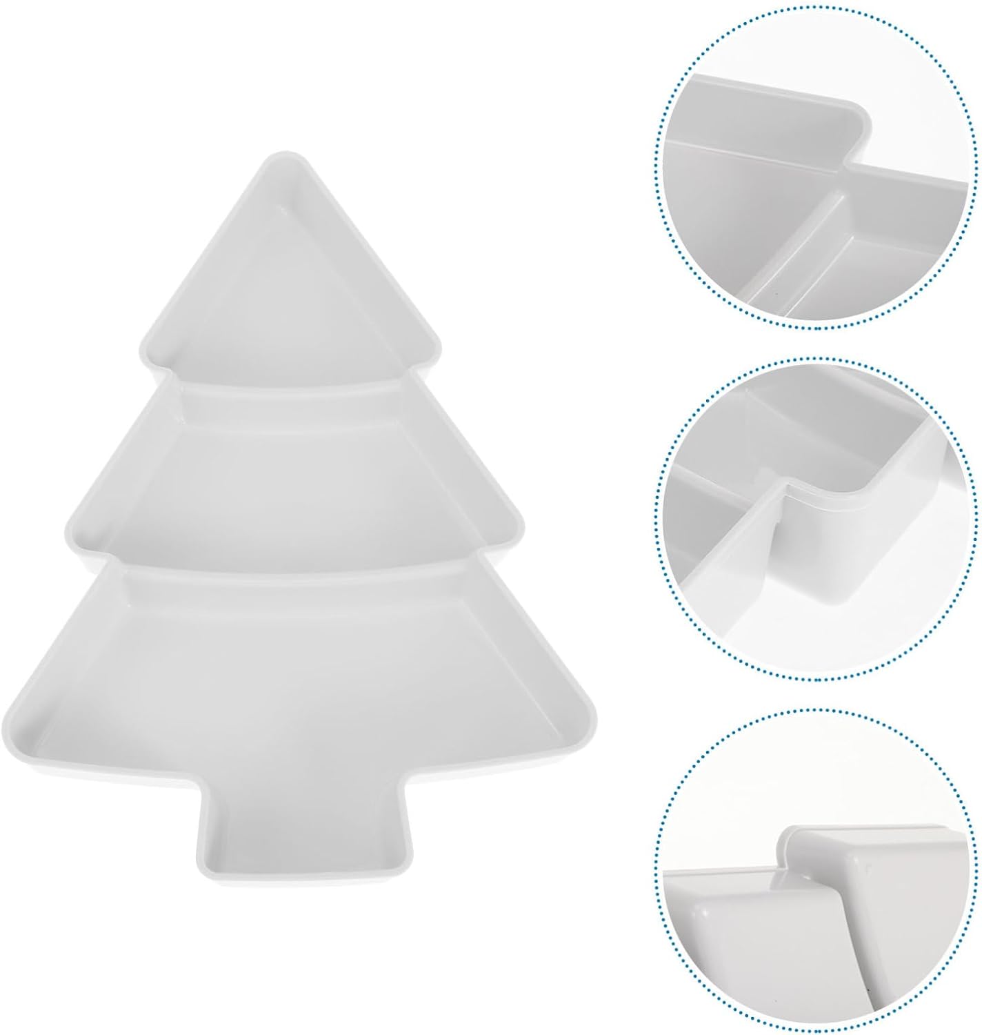 Operitacx Ceramics Serving Tray Christmas Tree Fruit Tray, Veggie Tray Fruit Platter for and Vegetable Snacks Dips