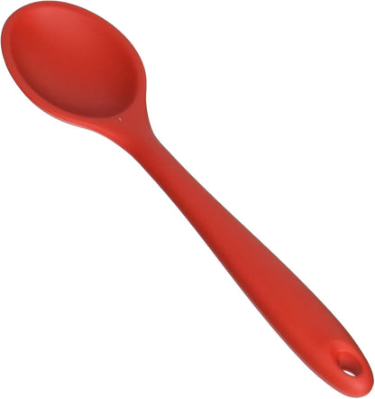 Farberware Professional Silicone Cooking Spoon – Heat Resistant to 450F, Safe for Nonstick Cookware – 11.5 Inch Kitchen Utensil for Stirring, Mixing, Basting, and Serving, Dishwasher Safe